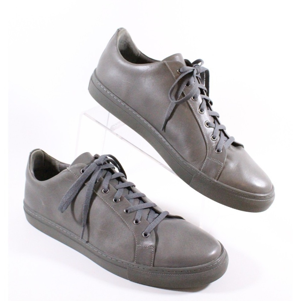 THURSDAY Boot Company Premier Low Top Sneaker Mens 16 Gray Leather Lace‎ Up